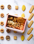 Coffret gourmand avec biscuits personnalisables
