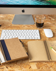 Carnet en papier recyclé avec stylo assorti