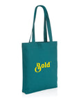 Tote-bag coloré en coton recyclé épais