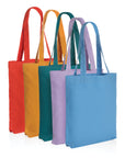 Tote-bag coloré en coton recyclé épais
