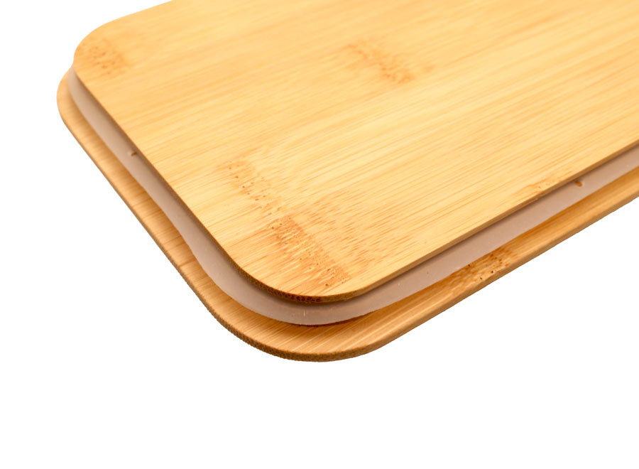 La boîte lunch avec couvercle en bambou