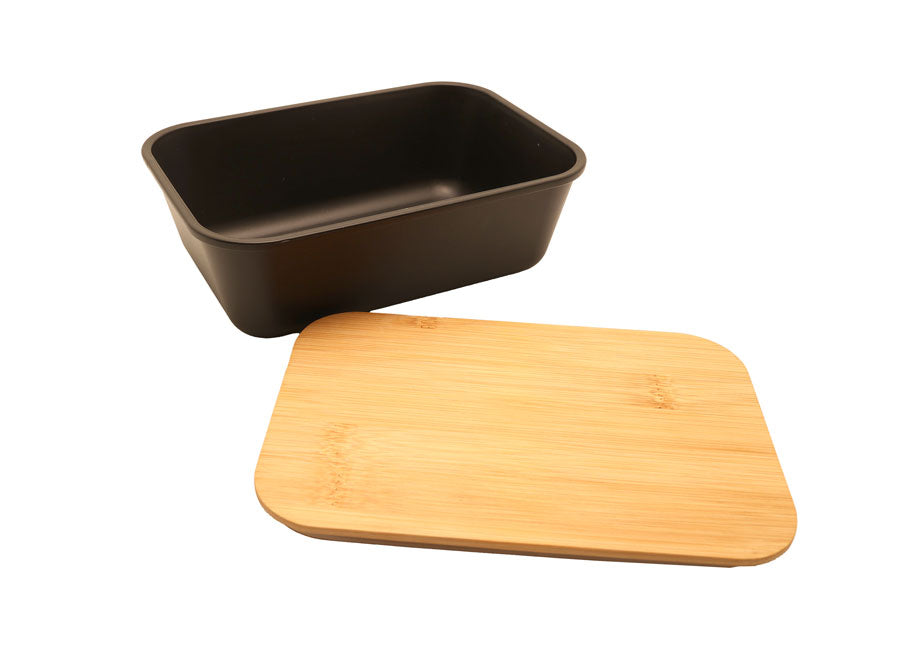 La boîte lunch avec couvercle en bambou