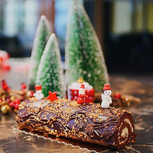 Bûche de Noël - kit de pâtisserie à personnaliser