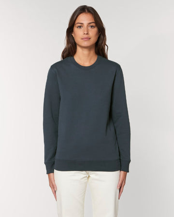 Le sweatshirt iconique à col rond unisexe en coton bio