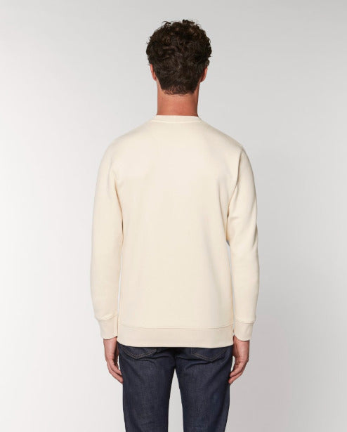 Le sweatshirt iconique à col rond unisexe en coton bio