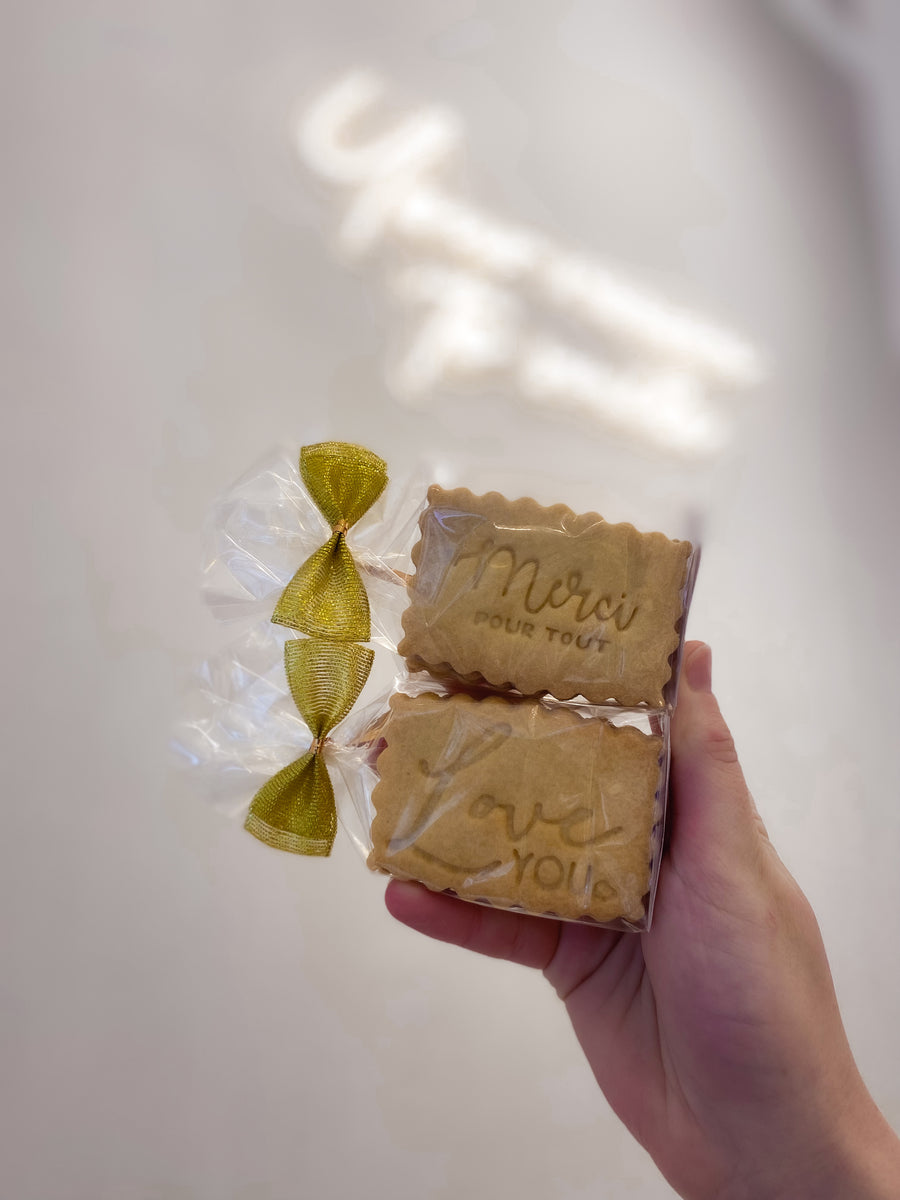 Sachets de biscuits personnalisés pour un évènement | Lesdelicesdebabbo