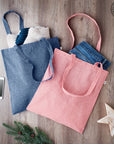 Tote bag en denim recyclé