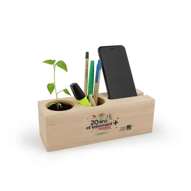 Organisateur de bureau en bois