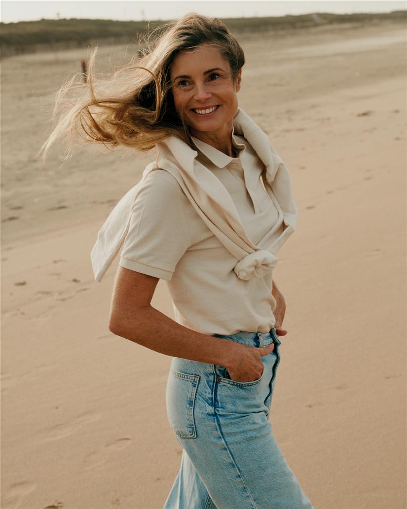 Le polo unisexe sans manches Horizon en coton certifié