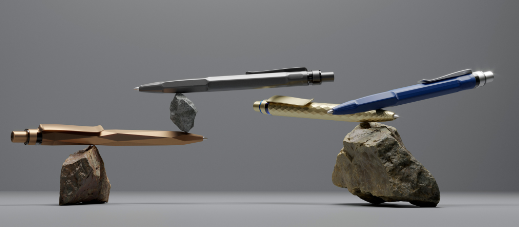 Le stylo-bille minéral