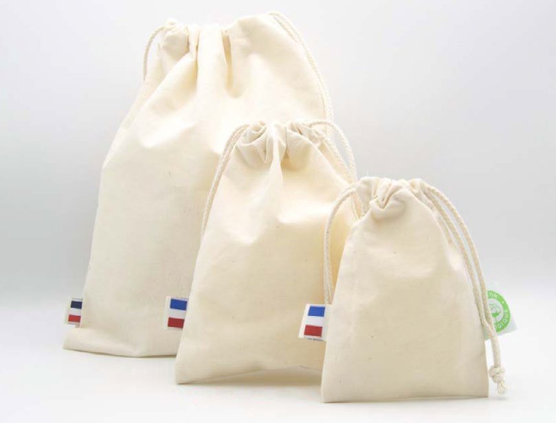 Le pochon français en toile naturelle