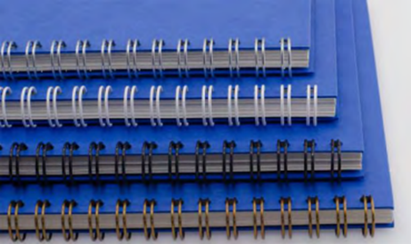 Le cahier en carte lustré