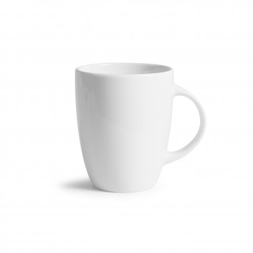 Le mug en porcelaine blanche