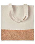 Tote bag original en coton et toile de jute