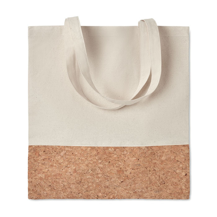 Tote bag original en coton et toile de jute